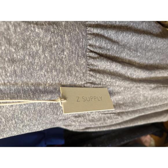 Z Supply Cozy Gray Spaghetti Strap Dress - Picture 3 of 4